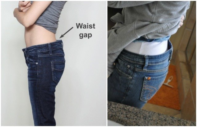 jeans gap at waist