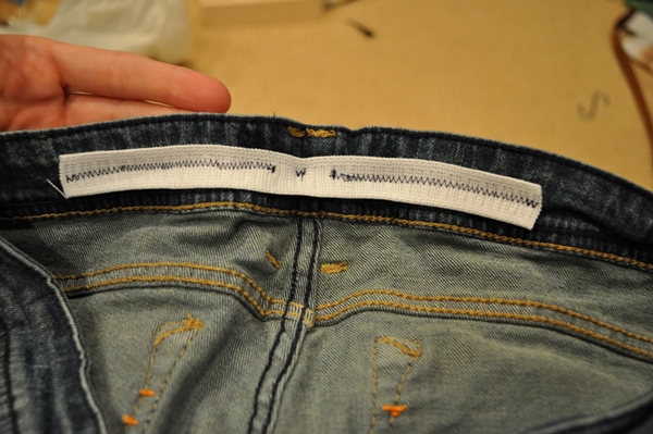 Sewing Trick to Take In Loose Jean Waist