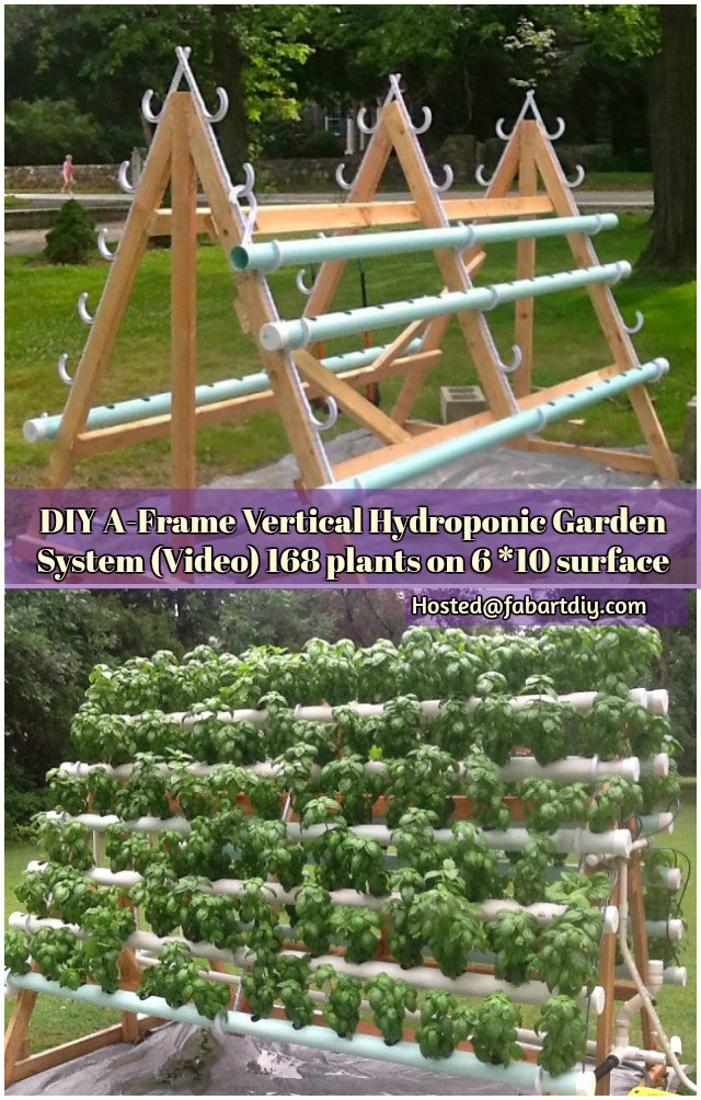 DIY A-Frame Vertical Hydroponic System Garden