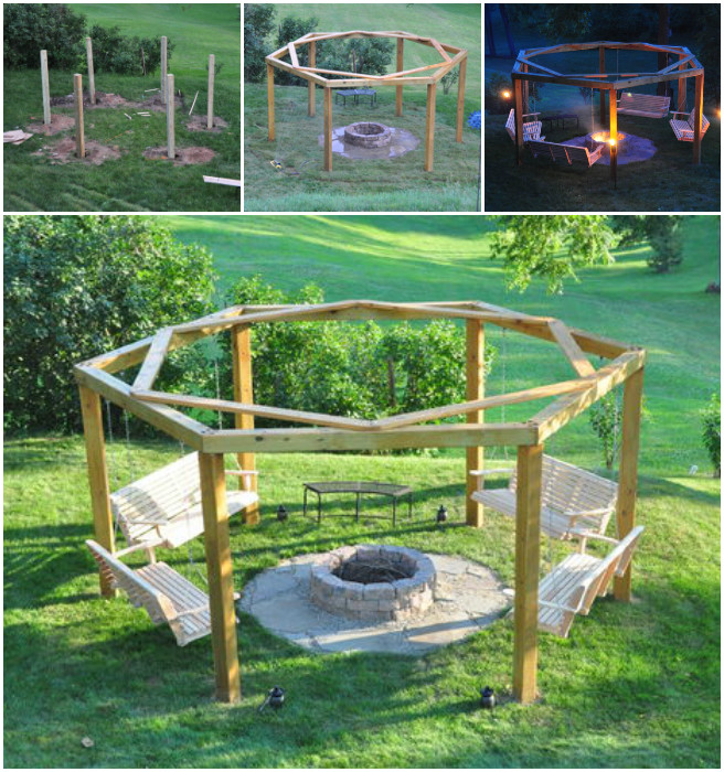 DIY Porch-Swing Fire Pit Tutorial