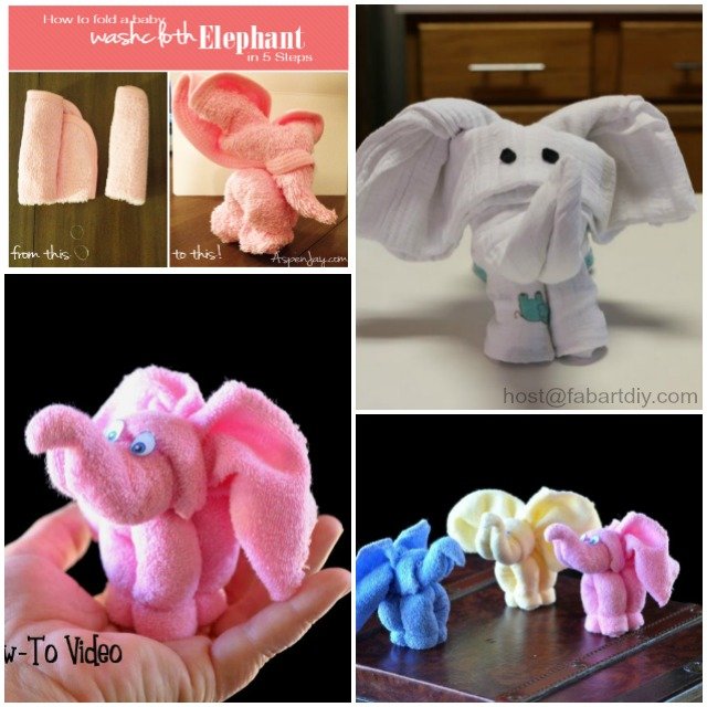 DIY Towel Elephant Tutorials 