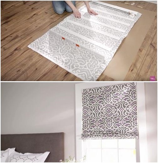 DIY Window Blind Roman Shade Video