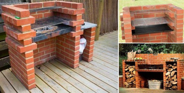 How to Build Brick BBQ Grill DIY Tutorial Video