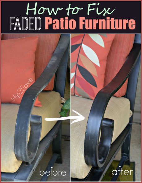 How to Fix Faded Patio Furniture With One Ingridient