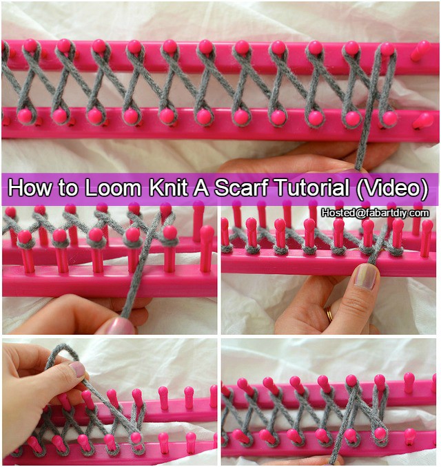 Easy Loom Scarf DIY