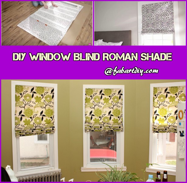 DIY Window Blind Roman Shade Tutorial (Video)