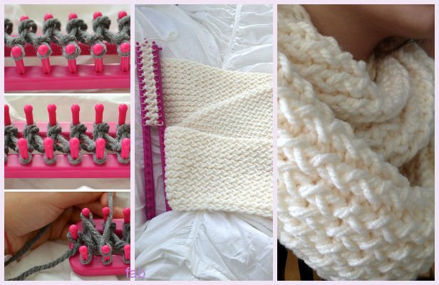 How To Loom Knit Scarf Tutorial Video