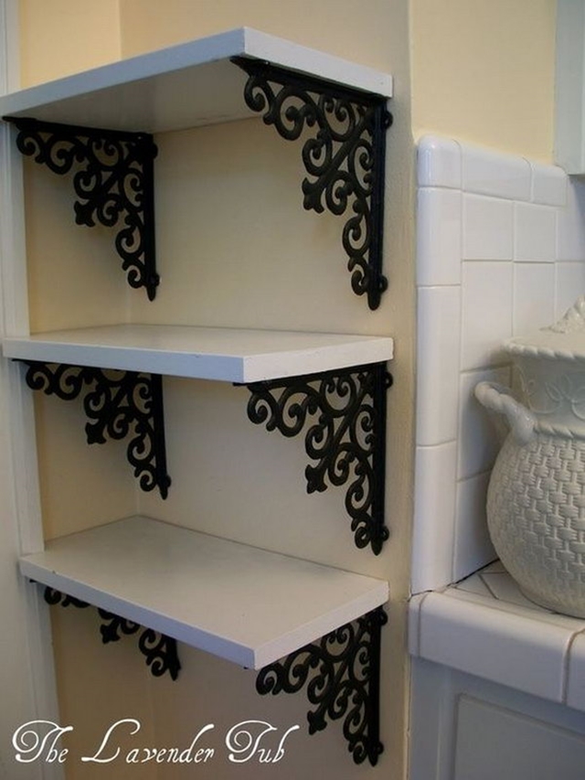 10 Low Budget DIY Home Decoration Projects-Elegant Shelves for Display