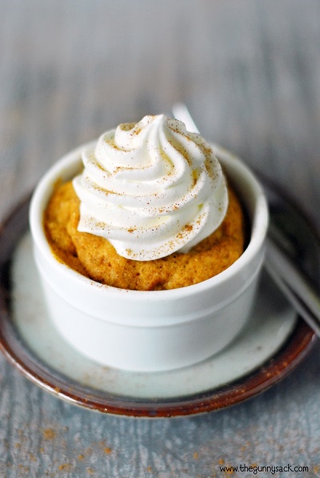 20 DIY Mug Cakes Recipes to Start Your Day-Easy Pumpkin Mug Cake