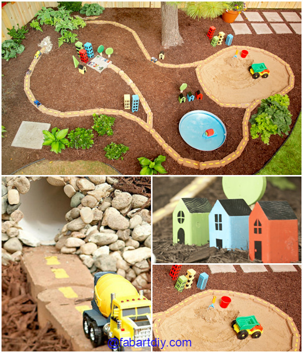 DIY Outdoor Race Car Track Play Area Tutorial