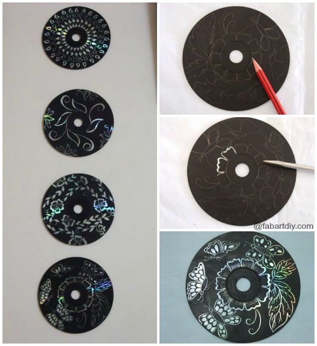 DIY Recycled CD Wall Art