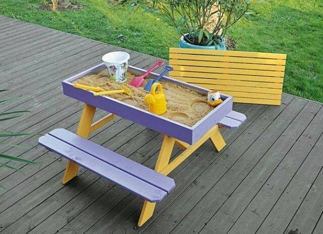 DIY Sandbox Picnic Table