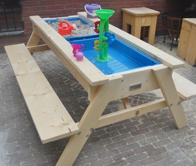 DIY Sandbox Picnic Table