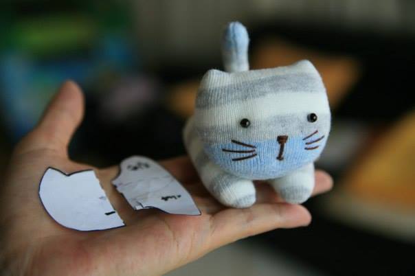 DIY Sock Kitten Sew Pattern