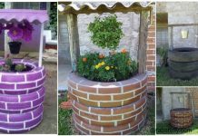 DIY Tire Wishing Well Planters DIY Tire Wishing Well Planters