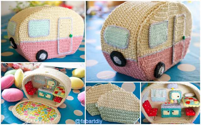 DIY Vintage Crochet Caravan Free Pattern