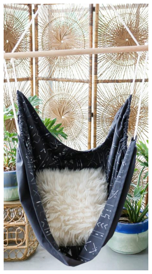 Easy DIY Mudcloth Fabric Hammock Chair Tutorials 