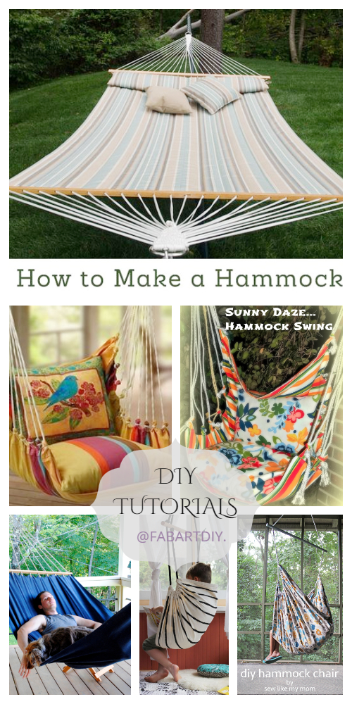 10 Easy Fabric Hammocks DIY Tutorials for Summer Joy