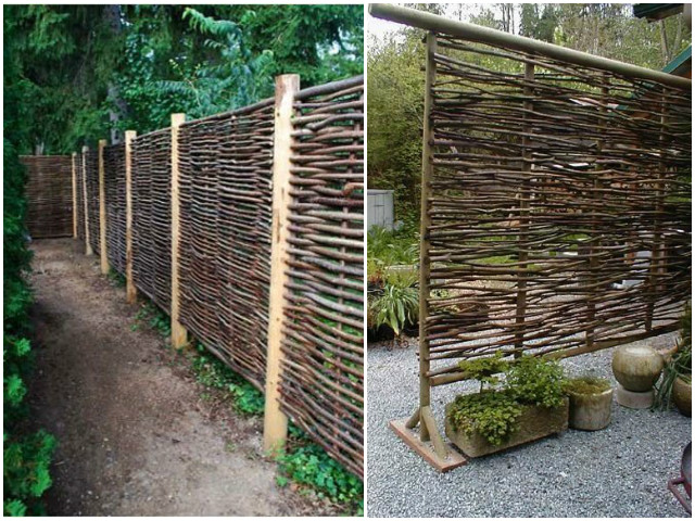 10 DIY Patio Privacy Screen Projects Free Plan-Wattle Privacy Screen