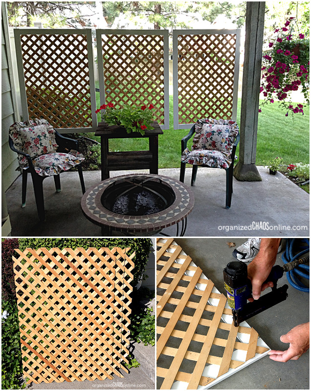 10 DIY Patio Privacy Screen Projects Free Plan-DIY Easy lattice Patio Privacy Screen