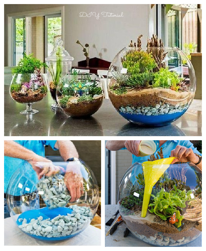 DIY Colorful Beachy Sand Terrarium Tutorials