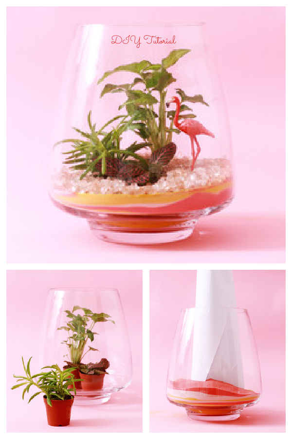 DIY Colorful Sand-Art Terrarium Tutorials