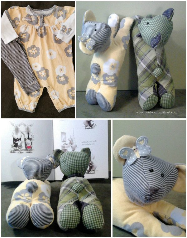 DIY Baby Clothes Teddy Bear Keepsake Stuffed Toy Tutorial