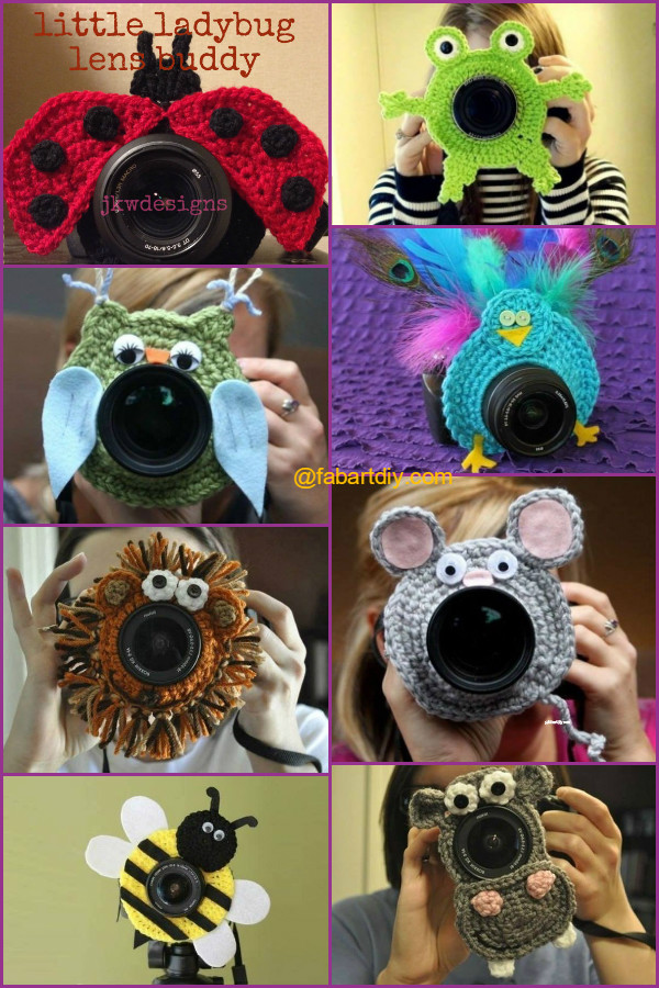 DIY Crochet Camera buddy Free Pattern Round Up 