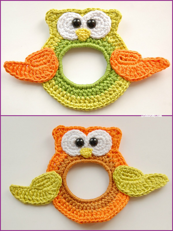 DIY Crochet Camera buddy Free Pattern Round Up - crochet owl lens buddy