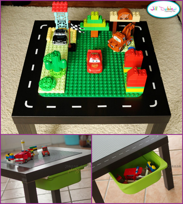 DIY IKEA Lego Play Table with TROFAST bin