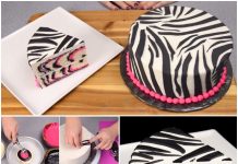 DIY Zebra Cake Design (Video) DIY Pink Black Zebra Cake Recipe