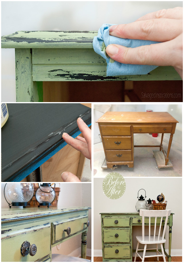 Distress Wood Furniture Using Vaseline Easily