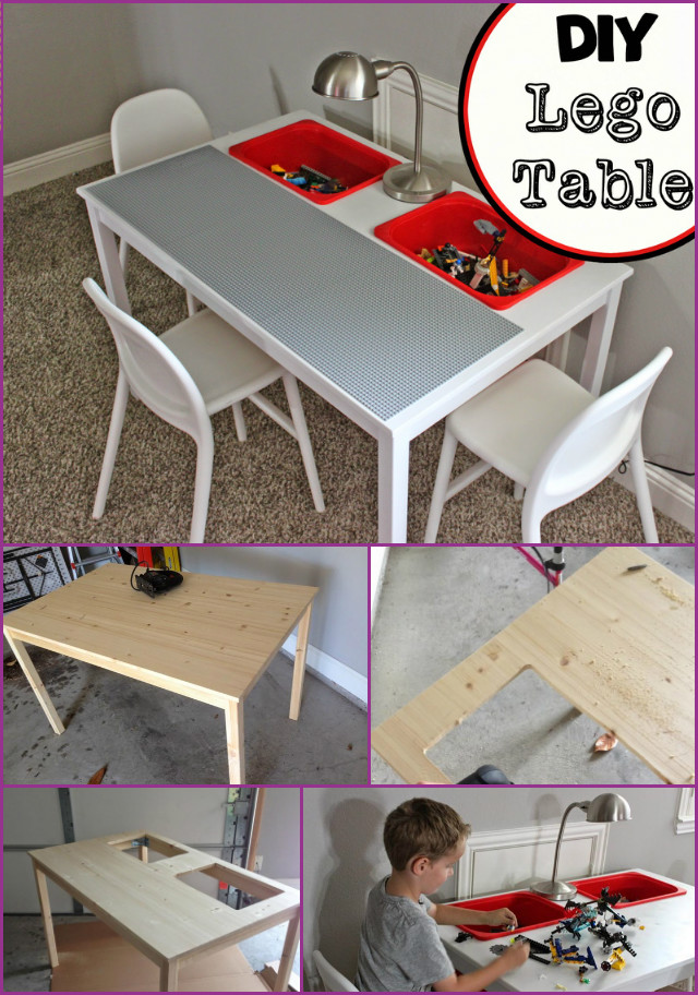 Transform IKEA Dinning Table Into Lego Play Table Tutorial