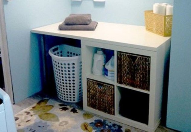 20 Cube Organizer DIY Ideas To De-clutter Your Whole House-Laundry Room Storage