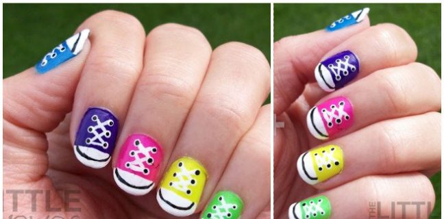 converse nail art
