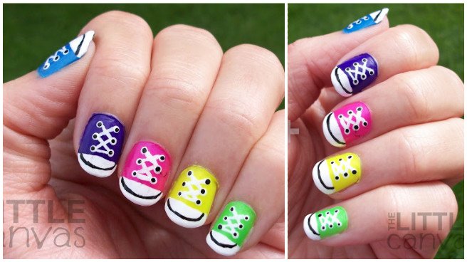 DIY Converse Nail Art Design Ideas and 