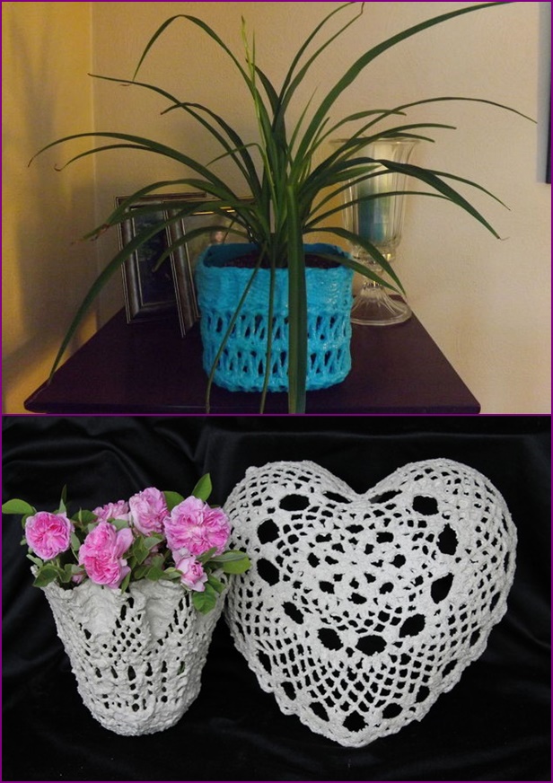 DIY Crochet Cement Lace Doily Planter Tutorial 