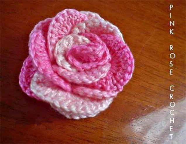 DIY Crochet Interlocking Rose Free Pattern