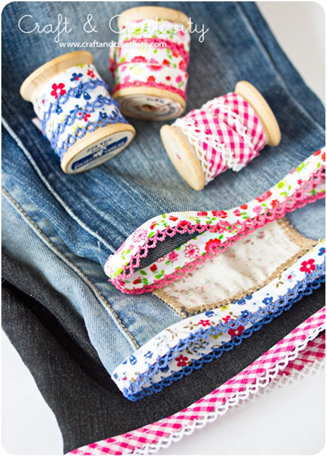 DIY Cuffed Cut Off Jean Shorts Tutorial 