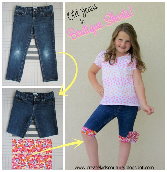 DIY Cuffed Cut Off Jean Shorts Tutorials