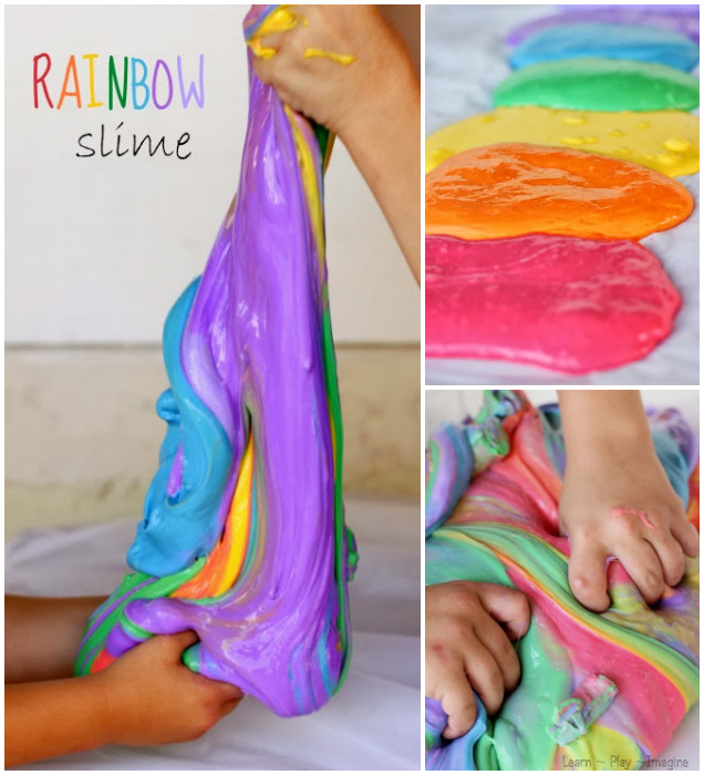 DIY Homemade Rainbow Slime Recipes for Endless Kids Fun @fabartdiy