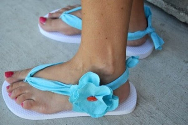 DIY Summer Flip Flop Makeover Ideas Tutorials - DIY Key West Flip-Flops
