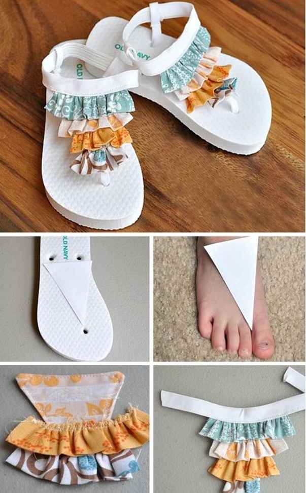 12 DIY Summer Flip Flop Makeover Refashion Ideas Tutorials