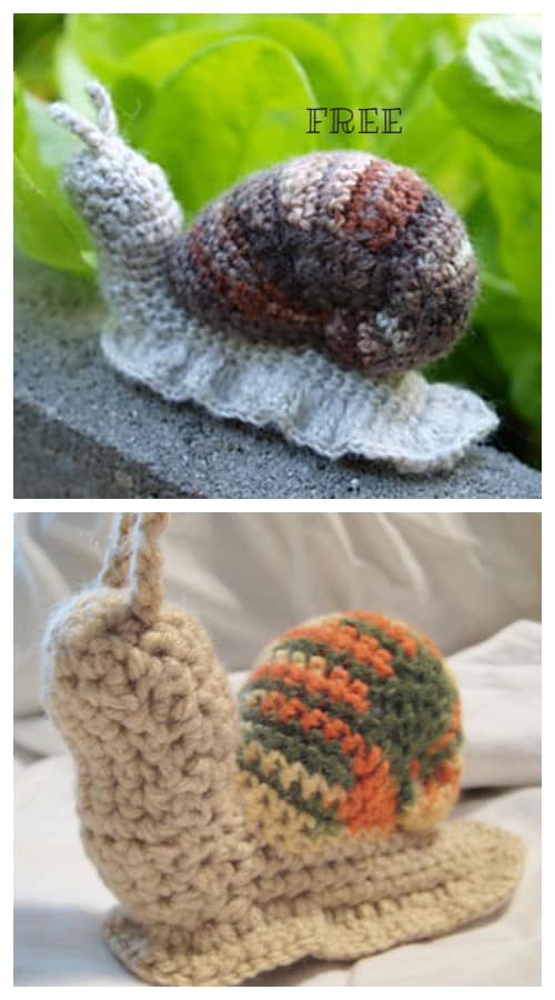 DIY Crochet Snail Amigurumi Free Patterns