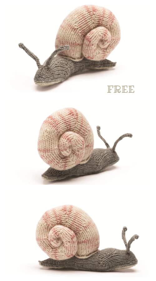 DIY Knit Snail Amigurumi Free Knitting Patterns 