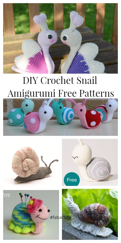 DIY Crochet Snail Amigurumi Free Patterns