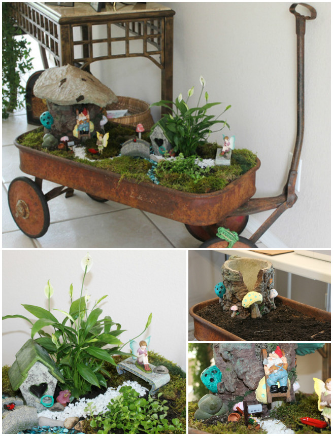 DIY Old Wagon Fairy Garden Tutorial