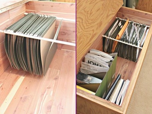 Tension Rod Uses to Keep Home Organized- File Organize