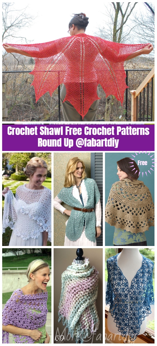 Crochet Shawl Free Crochet Patterns & Paid Round Up