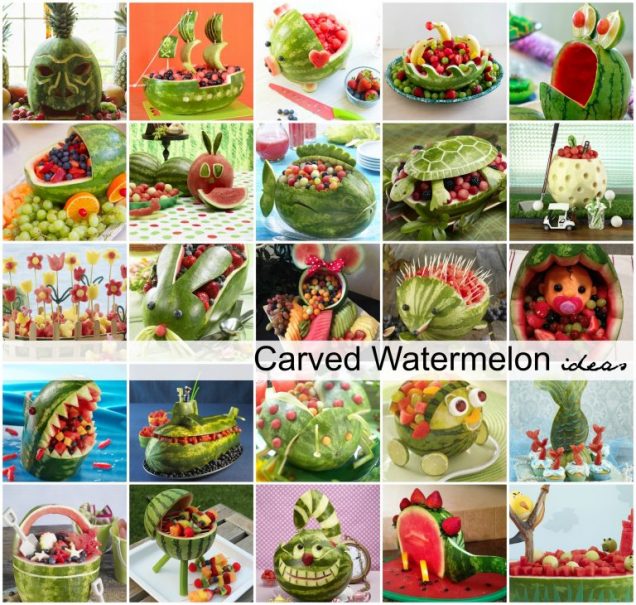 DIY Carved Watermelon Ideas Tutorial